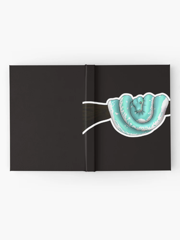 Thumbnail 2 of 3, Journal, Green Tree Python Super Blue designed and sold by Kirin-Riki.