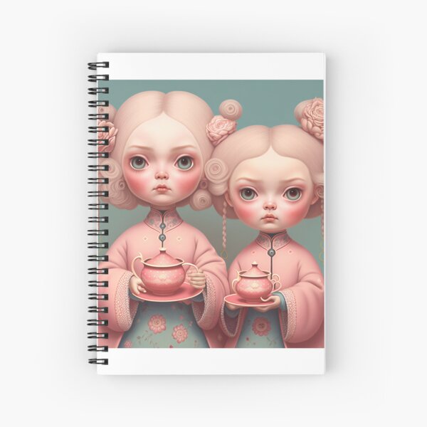 Sakura kimono Girls Spiral Notebook