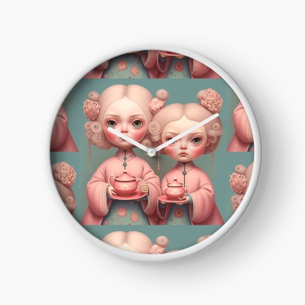 Sakura kimono Girls Clock