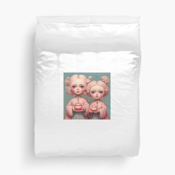Sakura kimono Girls Duvet Cover