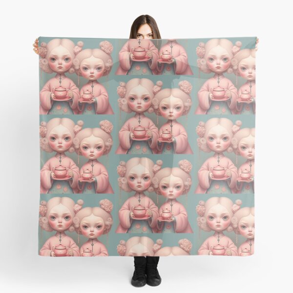 Sakura kimono Girls Scarf