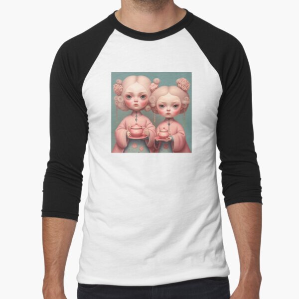 Sakura kimono Girls Baseball ¾ Sleeve T-Shirt