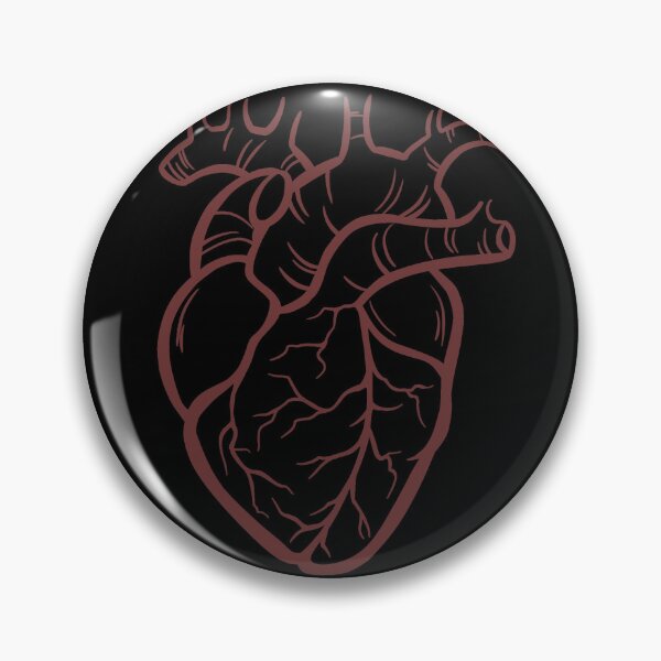 Item preview, heart red on black designed and sold by SaharaaDraws.