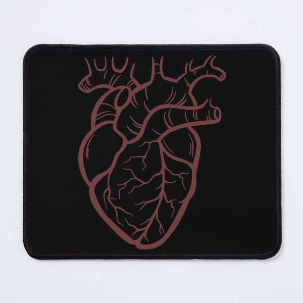 Item preview, heart red on black designed and sold by SaharaaDraws.