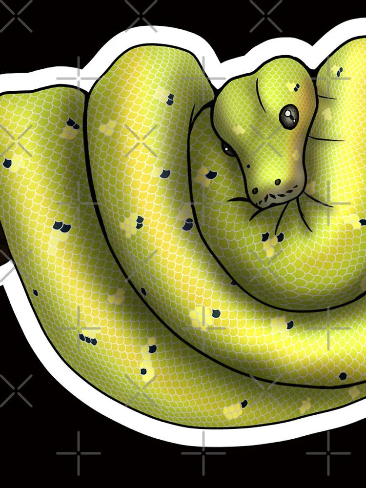 Thumbnail 4 of 4, iPhone Case, Green Tree Python High Yellow designed and sold by Kirin-Riki.