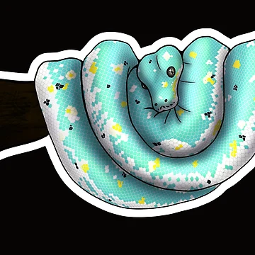 Artwork thumbnail, Green Tree Python Calico by Kirin-Riki
