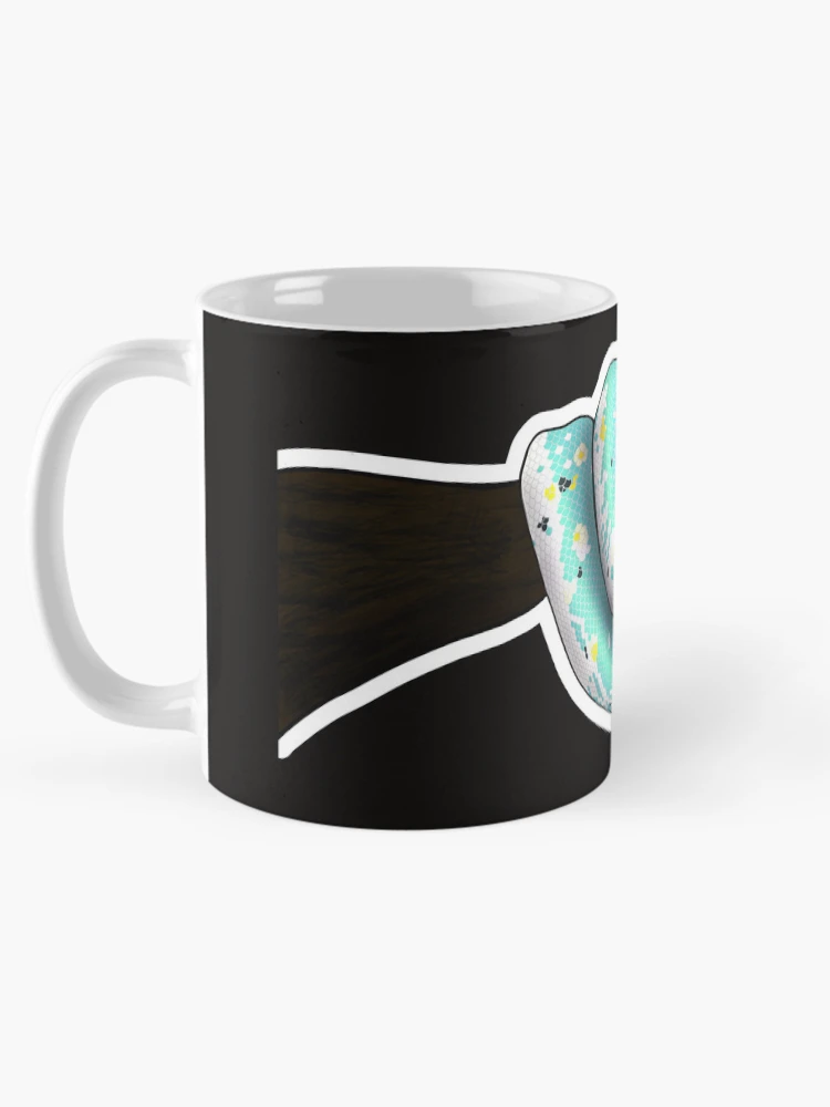 Thumbnail 5 of 6, Coffee Mug, Green Tree Python Calico designed and sold by Kirin-Riki.