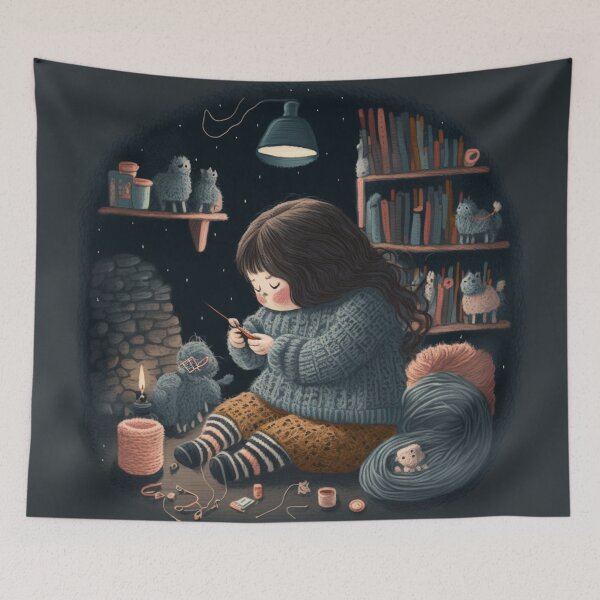Item preview, Cozy evening knitting designed and sold by BexStix.