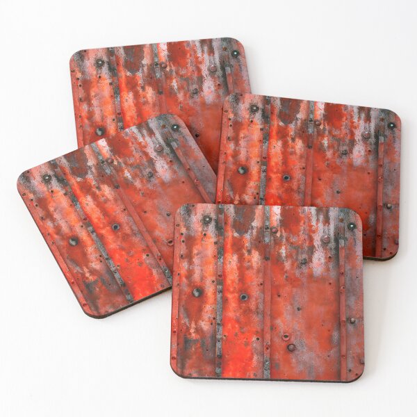 Item preview, Rusty old red metal surface wallpaper designed and sold by patterncrow.