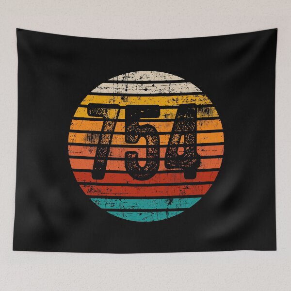 Item preview, Distressed Vintage Sunset 754 Area Code designed and sold by Gold Wings Tees.
