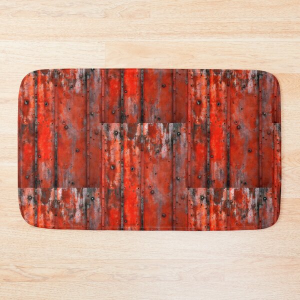 Item preview, Rusty old red metal surface wallpaper designed and sold by patterncrow.