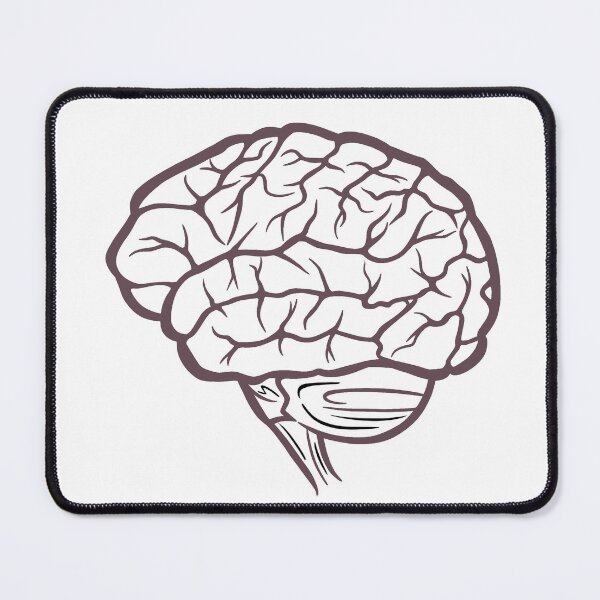 Item preview, Brain purple on white designed and sold by SaharaaDraws.
