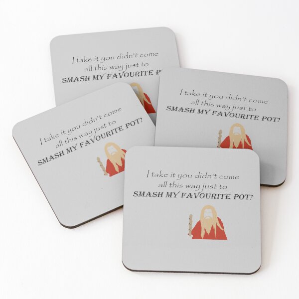 Item preview, Old Merlin Emrys Funny Quotes "I take it you didn't come all this way just to smash my favourite pot?"  designed and sold by wintttt4257.