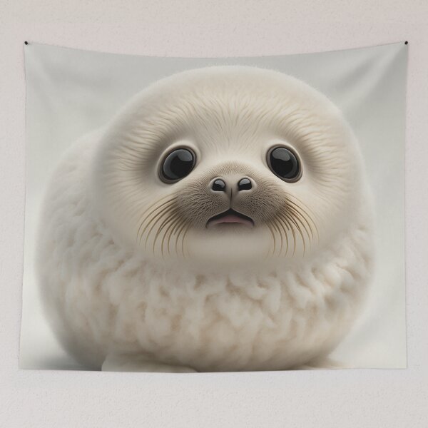 Item preview, Fluffy Seal Pup designed and sold by GummywormDesign.