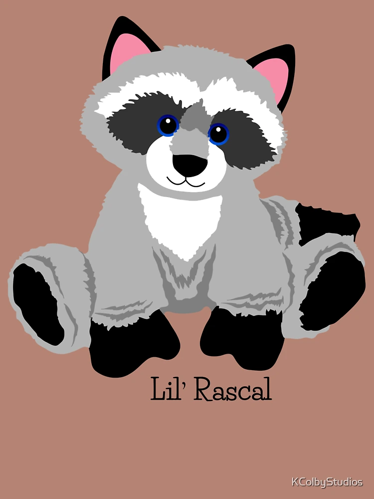 Thumbnail 4 of 4, Boxy T-Shirt, Lil' Rascal Racoon designed and sold by KColbyStudios.