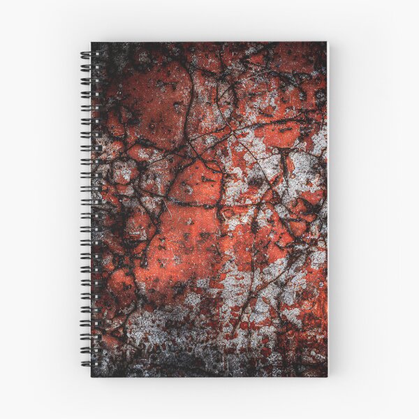 Item preview, Rusty, cracked old red metal surface wallpaper designed and sold by patterncrow.