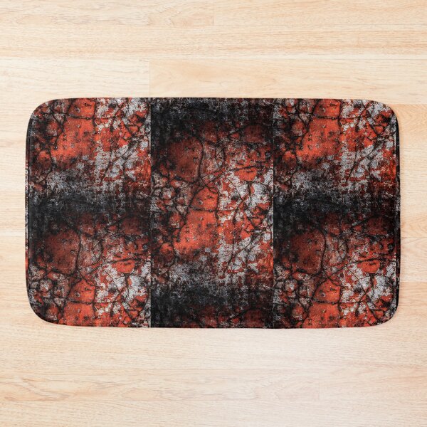 Item preview, Rusty, cracked old red metal surface wallpaper designed and sold by patterncrow.