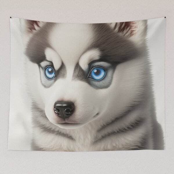 Item preview, Fluffy Husky Puppy designed and sold by GummywormDesign.