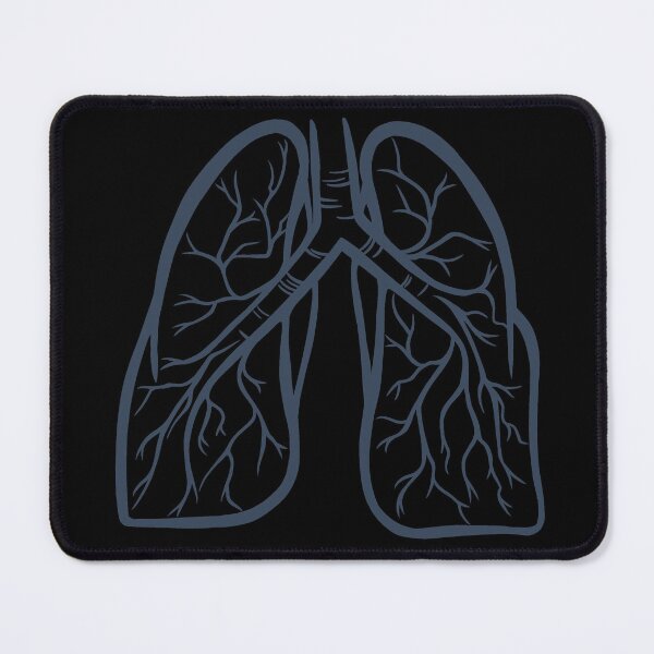 Item preview, Lungs blue on black designed and sold by SaharaaDraws.