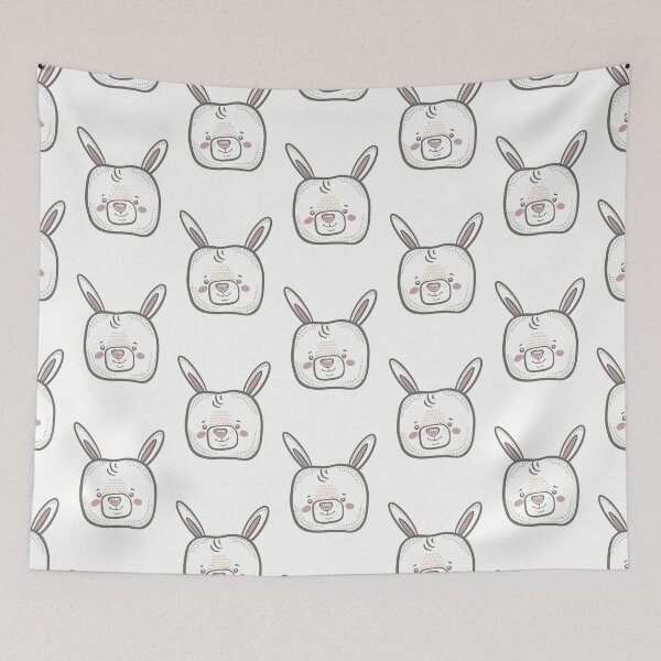 Item preview, White rabbit smile designed and sold by lex-sky.