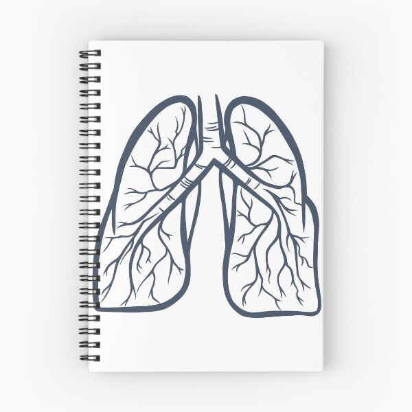 Item preview, lungs blue on white designed and sold by SaharaaDraws.