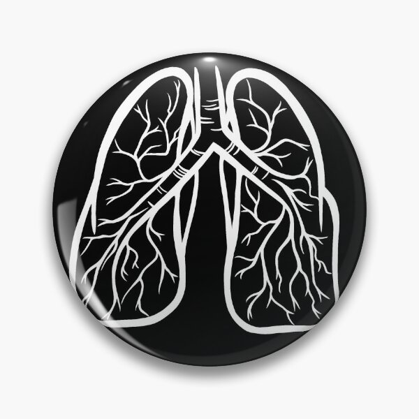 Item preview, Lung white on black designed and sold by SaharaaDraws.