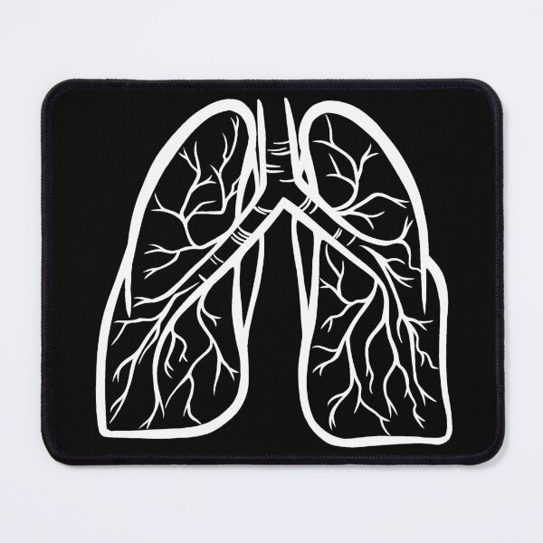 Item preview, Lung white on black designed and sold by SaharaaDraws.