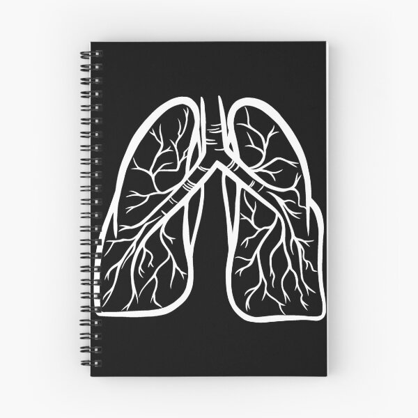 Item preview, Lung white on black designed and sold by SaharaaDraws.