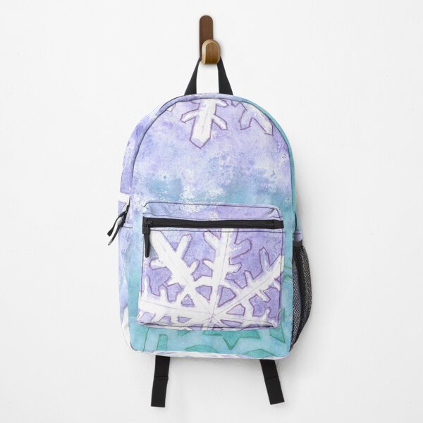 Item preview, Snowflakes on a blue, green and purple background designed and sold by JuliasArtWorld.
