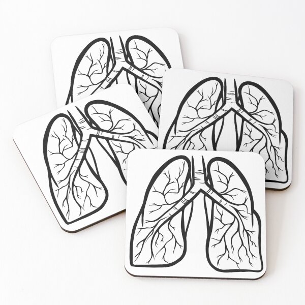 Item preview, lungs in black and white designed and sold by SaharaaDraws.
