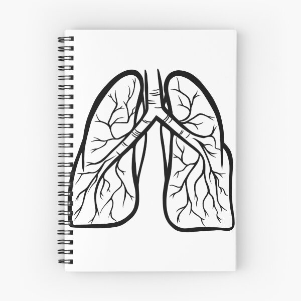 Item preview, lungs in black and white designed and sold by SaharaaDraws.
