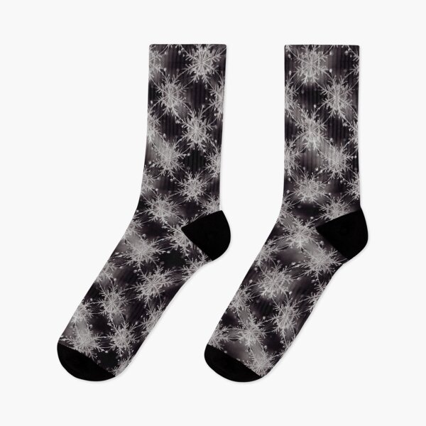 Item preview, Black Winter Simple Snowflake Pattern designed and sold by JABG-01.
