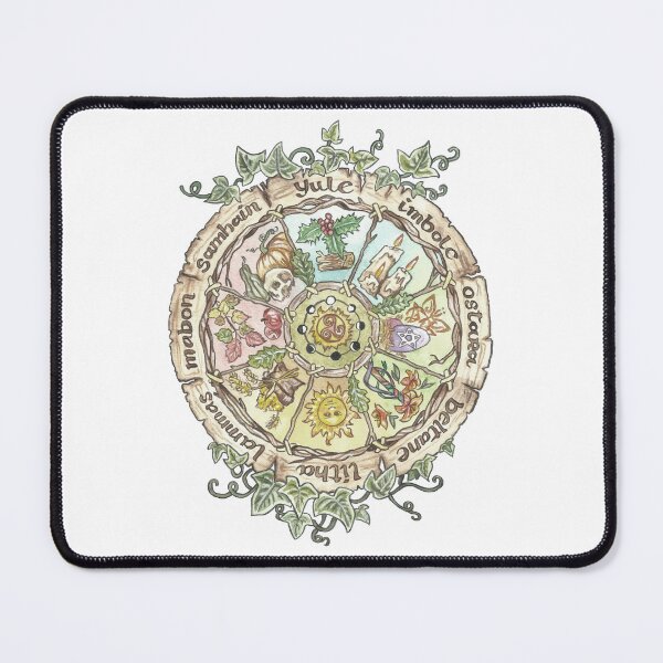 Item preview, Wheel of the year art, wicca and pagan holiday for witches designed and sold by esmavart.