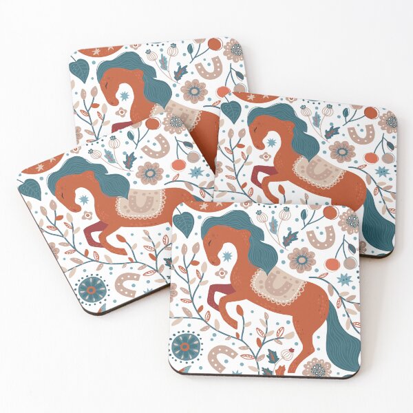 Item preview, Cute Horse with Botanical designed and sold by happygreenshop.