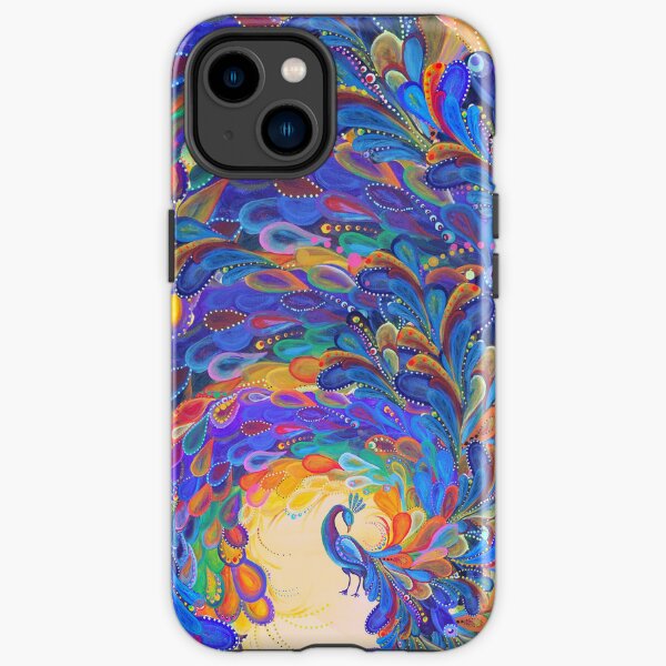 Regenbogenpfau iPhone Robuste Hülle