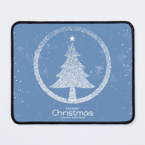 Item preview, Merry Christmas festival soft blue greeting designed and sold by Palteeshop.
