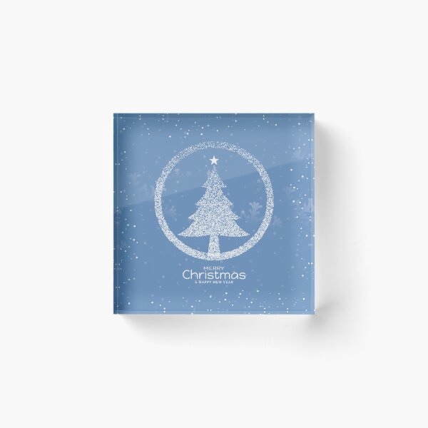 Item preview, Merry Christmas festival soft blue greeting designed and sold by Palteeshop.