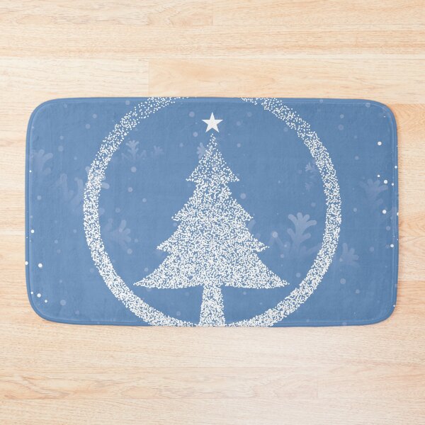 Item preview, Merry Christmas festival soft blue greeting designed and sold by Palteeshop.