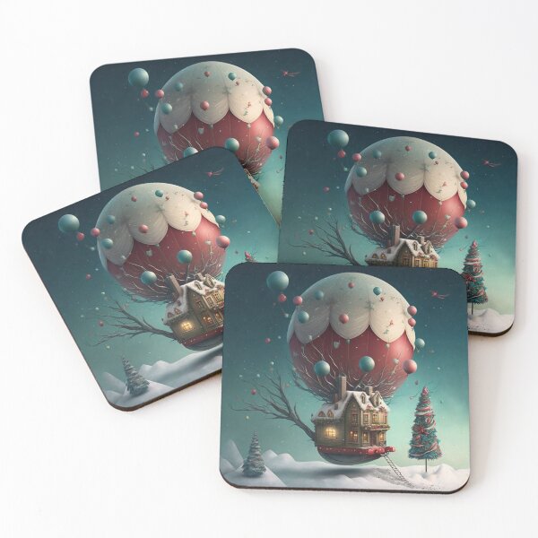 Item preview, Whimsical floating Christmas house designed and sold by BexStix.