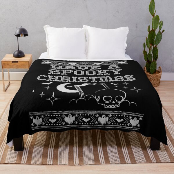 Item preview, Have A Spooky Christmas Gothic Grunge Skull Moon Xmas Ugly designed and sold by MyFreakyWorld.