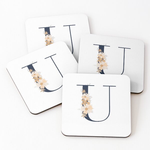 Item preview, Letter U monogram dark blue designed and sold by Bon-mots-jkd.