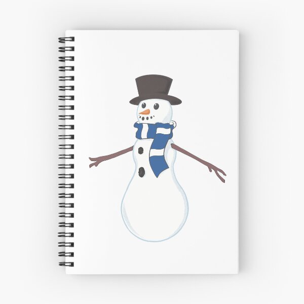Artikelvorschau, Fußball-Schneemann, der blauen Rentner-Schal trägt entworfen und verkauft von ShelleebeeArt.