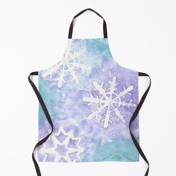 Item preview, Snowflakes on a blue, green and purple background designed and sold by JuliasArtWorld.