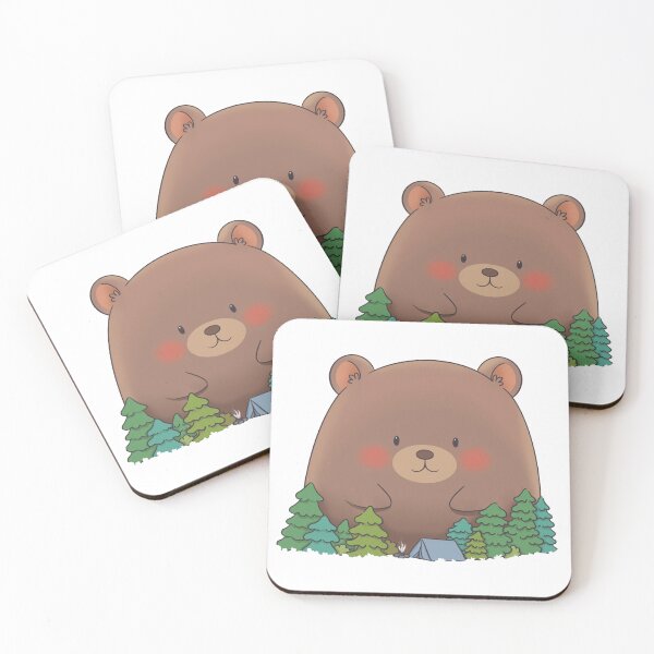 Aperçu de l'œuvre ours de camping créée et vendue par MelamelArt.