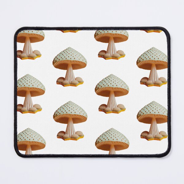 Item preview, Pastel Minimalistic Whimsical Magic Mushrooms - 3D designed and sold by The Oracle of Surrealism Sublime Consciousness.
