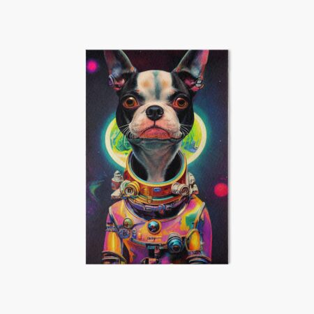 Item preview, Astronaut Boston Terrier Puppy Nr. 8 designed and sold by thesupremewiz.