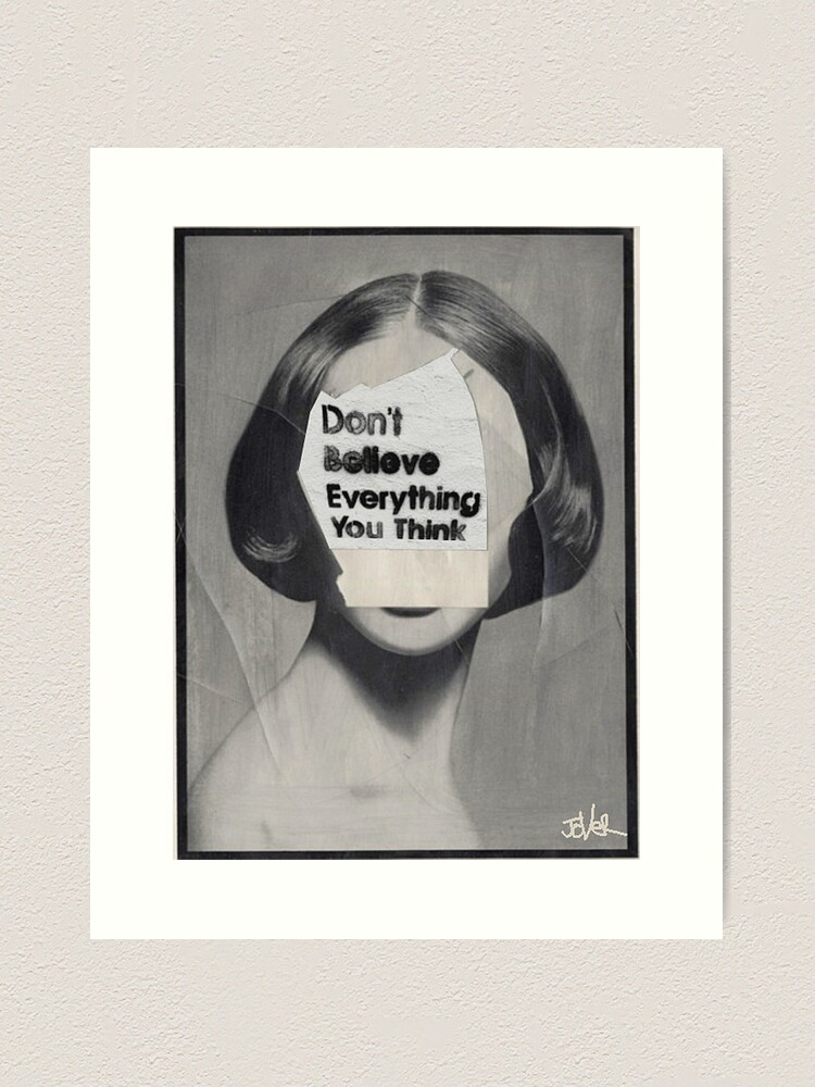 Alternate view of thinker Art Print