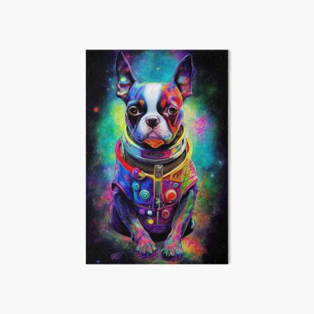 Item preview, Astronaut Boston Terrier Puppy Nr. 7 designed and sold by thesupremewiz.