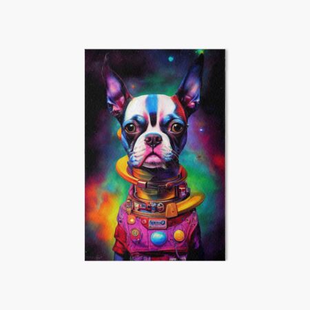 Item preview, Astronaut Boston Terrier Puppy Nr. 5 designed and sold by thesupremewiz.