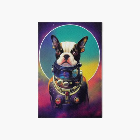 Item preview, Astronaut Boston Terrier Puppy Nr. 4 designed and sold by thesupremewiz.